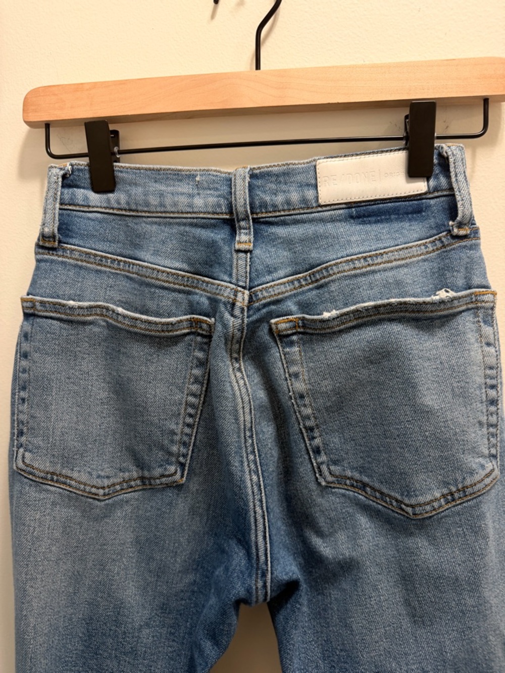 RE/DONE Originals Distressed High-Rise Jeans – Size 25 - Picture 6 of 6